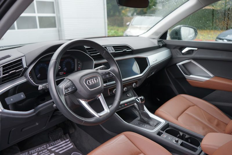 AUDI Q3 II 2019. Auto Dakar propose un service de reprise de votre ancien véhicule à sa juste valeur marchande avec expertise gratuite et transparente. Cette évaluation professionnelle facilite le financement de votre nouveau véhicule en optimisant votre apport personnel.